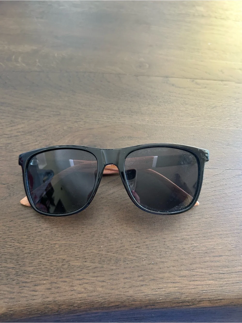 Panama Jack foster frame polarized wood grain sunglasses